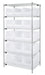 Quantum WR6-953CL | Bin Wire Shelving System