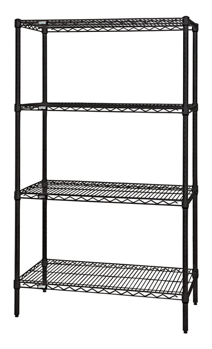 Quantum WR74-2136BK | Wire Shelving Starter Kit