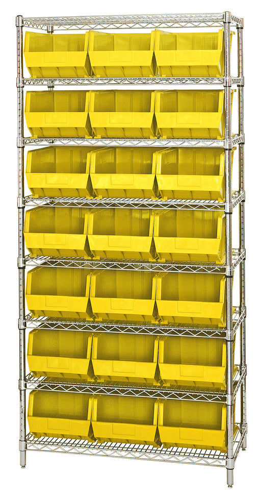 Quantum WR8-255YL | Bin Wire Shelving System