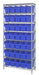 Quantum WR8-802BL | Bin Wire Shelving System