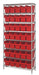 Quantum WR8-804RD | Bin Wire Shelving System