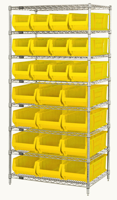 Quantum WR8-950952YL | Bin Wire Shelving System