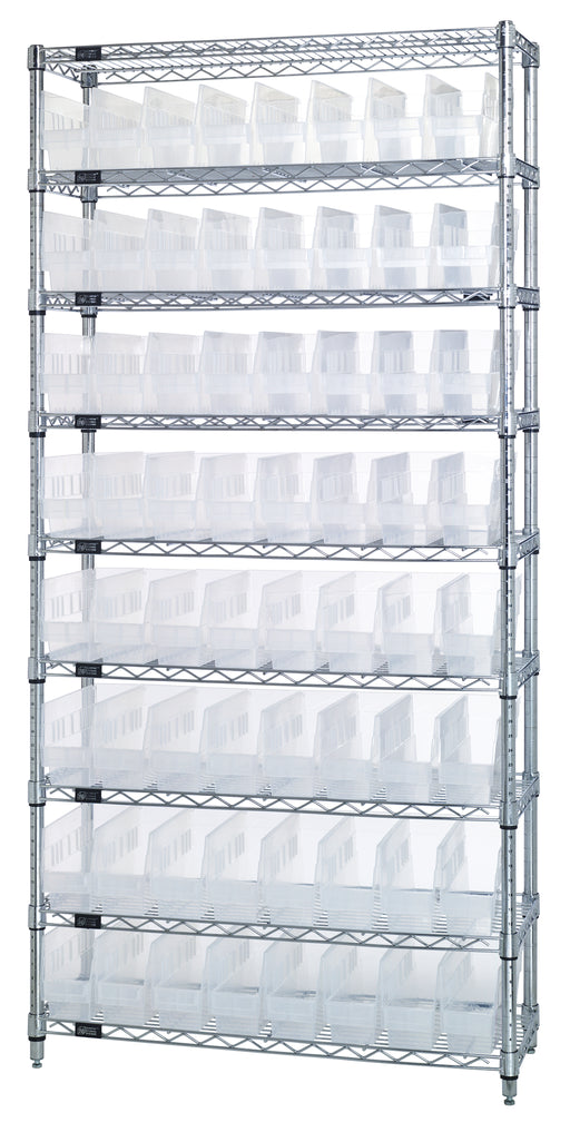 Quantum WR9-203CL | Bin Wire Shelving System