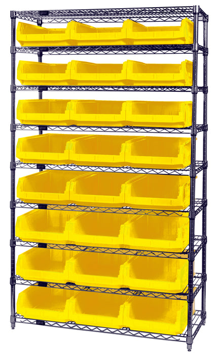 Quantum WR9-531YL | Bin Wire Shelving System