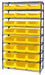 Quantum WR9-531YL | Bin Wire Shelving System