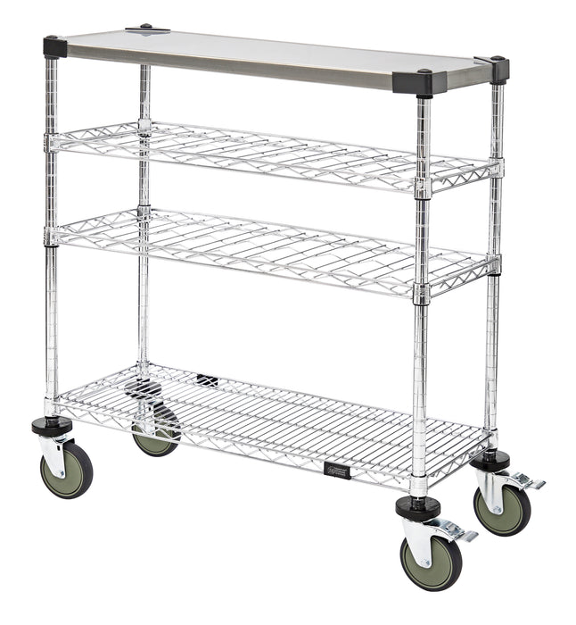 Quantum WRC-1436WSC-1SS | Wine Display/Worktable Cart