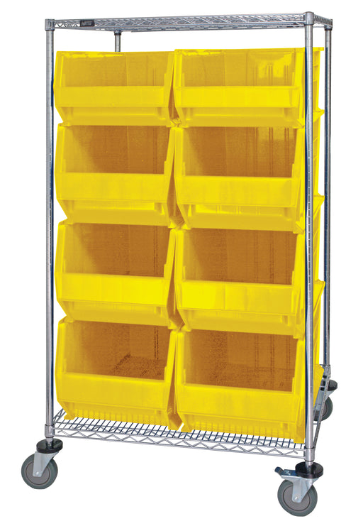 Quantum WRC2-63-3036-974976YL | Bin Transport Cart