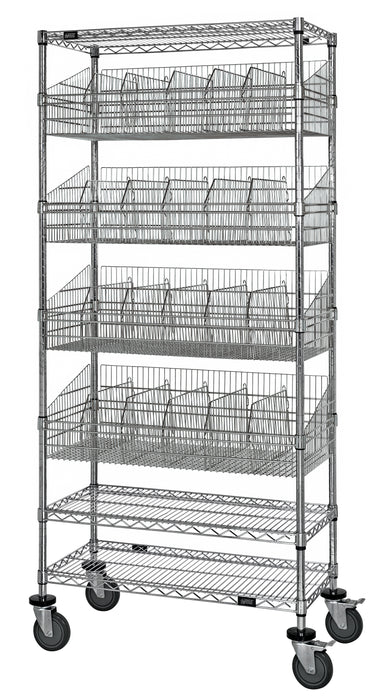 Quantum WRC74-2460-4BSKDLHCR | Post Basket Cart