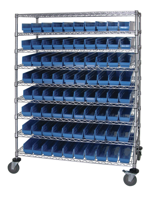 Quantum WRC9-63-2448-105BL | Catheter Bin Wire Cart