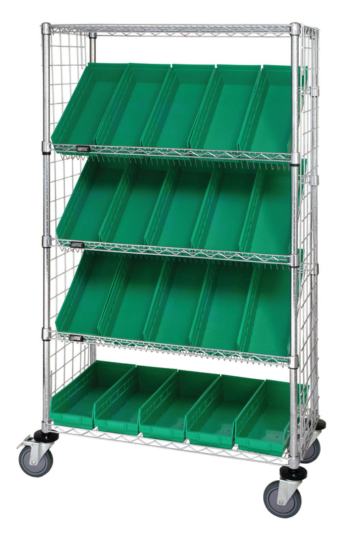 Quantum WRCSL5-63-1836EP-104GN | Slanted Shelf Enclosure Cart