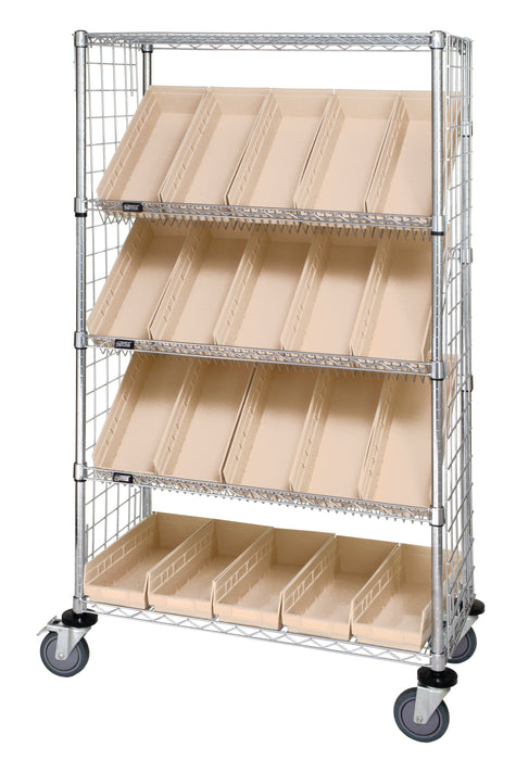 Quantum WRCSL5-63-1836EP-104IV | Slanted Shelf Enclosure Cart