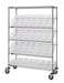 Quantum WRCSL5-63-2436-106CL | Slanted Shelf Cart