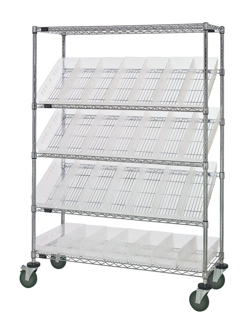 Quantum WRCSL5-63-1848-104CL | Slanted Shelf Cart