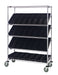 Quantum WRCSL5-63-2436-106BK | Slanted Shelf Cart