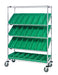 Quantum WRCSL5-63-1848-104GN | Slanted Shelf Cart