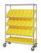 Quantum WRCSL5-63-1848-104YL | Slanted Shelf Cart