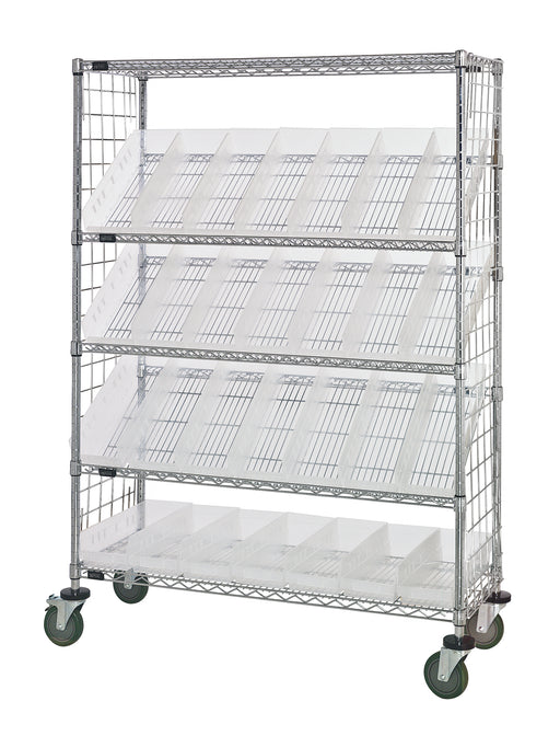 Quantum WRCSL5-63-2448EP-106CL | Slanted Shelf Enclosure Cart