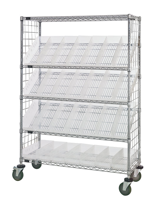 Quantum WRCSL5-63-1836EP-104CL | Slanted Shelf Enclosure Cart