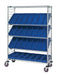 Quantum WRCSL5-63-1848EP-104BL | Slanted Shelf Enclosure Cart