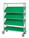 Quantum WRCSL5-63-1848EP-104GN | Slanted Shelf Enclosure Cart