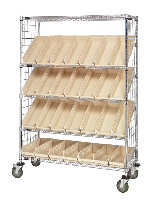 Quantum WRCSL5-63-1848EP-104IV | Slanted Shelf Enclosure Cart