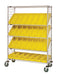 Quantum WRCSL5-63-1848EP-104YL | Slanted Shelf Enclosure Cart