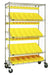 Quantum WRCSL5-74-1848-104220YL | Slanted Shelf Cart