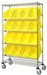 Quantum WRCSL6-74-1848-260YL | Slanted Shelf Cart