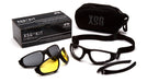 Pyramex GB4010KIT, XSG Sealed Eyewear, Padded Frame, Black Frame Color, Clear with Anti-Fog Lens Color