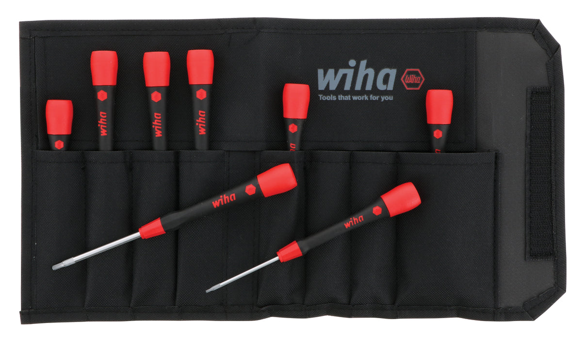 Wiha 26392 8 Piece PicoFinish Precision Hex Screwdriver Set - SAE