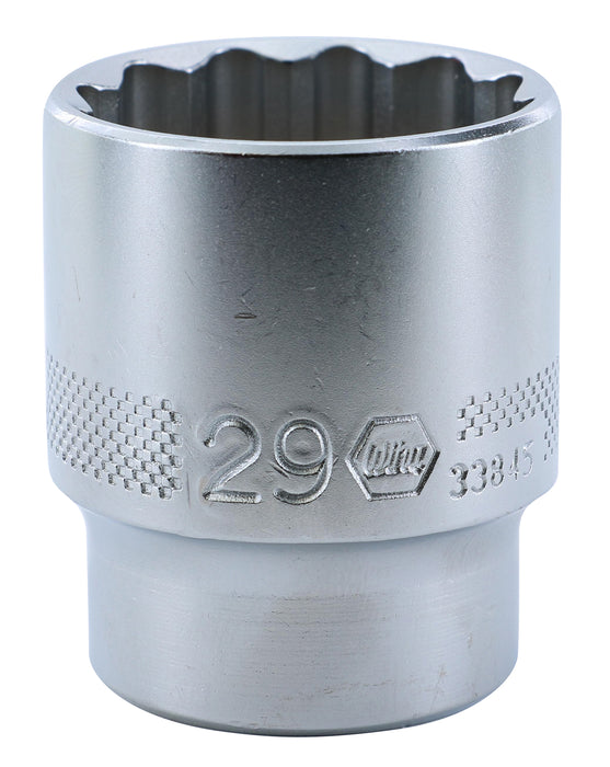 Wiha 33845 12 Point - 1/2" Drive Socket 29.0mm