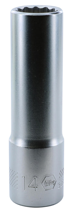 Wiha 33870 12 Point - 1/2" Drive Deep Socket 14.0mm