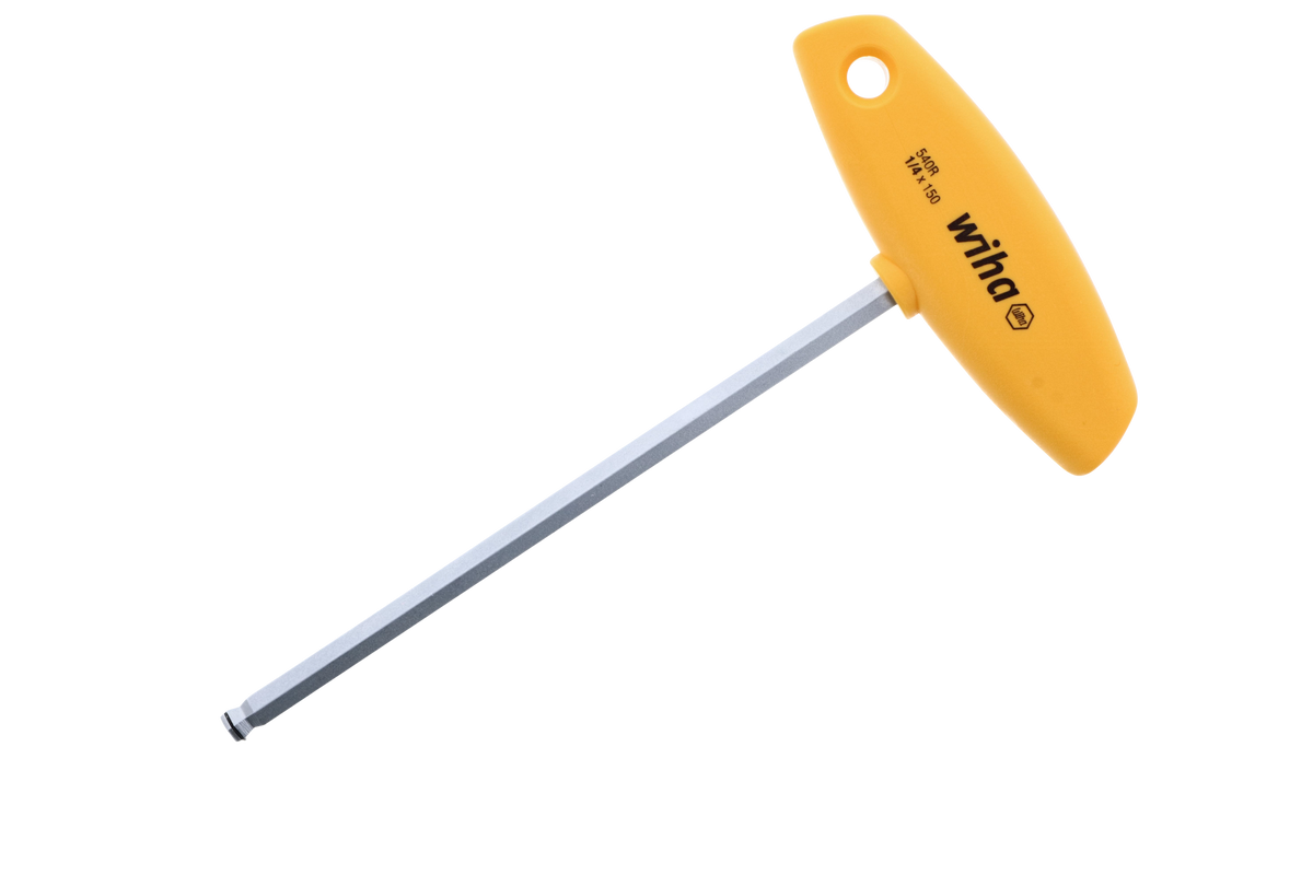 Wiha 54012 MagicRing Ball-End Hex T-Handle Inch - 5/32 X 150 Mm Chrome-V-Moly Steel
