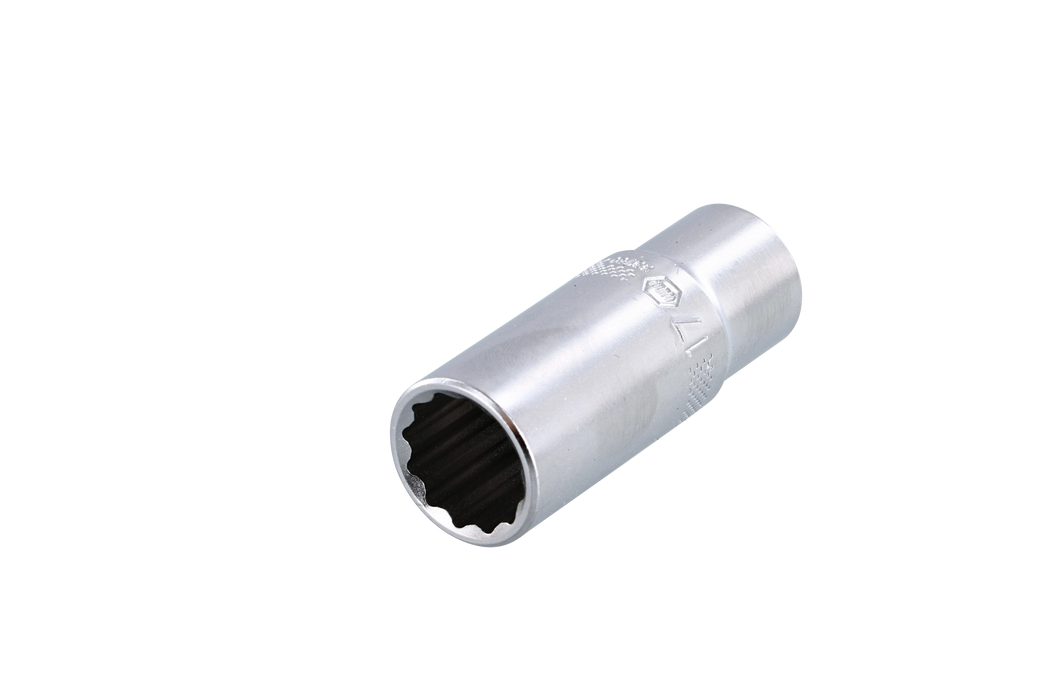 Wiha 33760 12 Point - 3/8" Drive Deep Socket 17.0mm