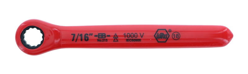 Wiha 21327 Insulated Ratchet Wrench 7/16"