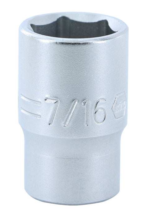 Wiha 33313 6 Point - 1/4 Inch Drive Socket - 7/16" x 25mm