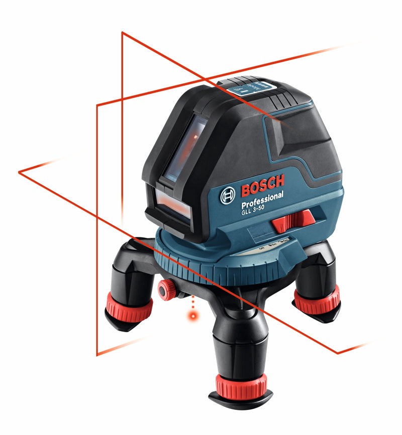 Bosch GLL 3-50, Three-Line Laser with Layout Beam