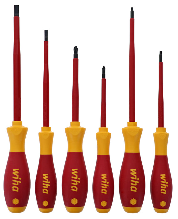 Wiha 35890 6 Piece Insulated SoftFinish Screwdriver Set