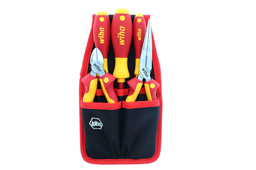 Wiha 32872 5 Piece Insulated Pliers-Cutters and Screwdriver Set