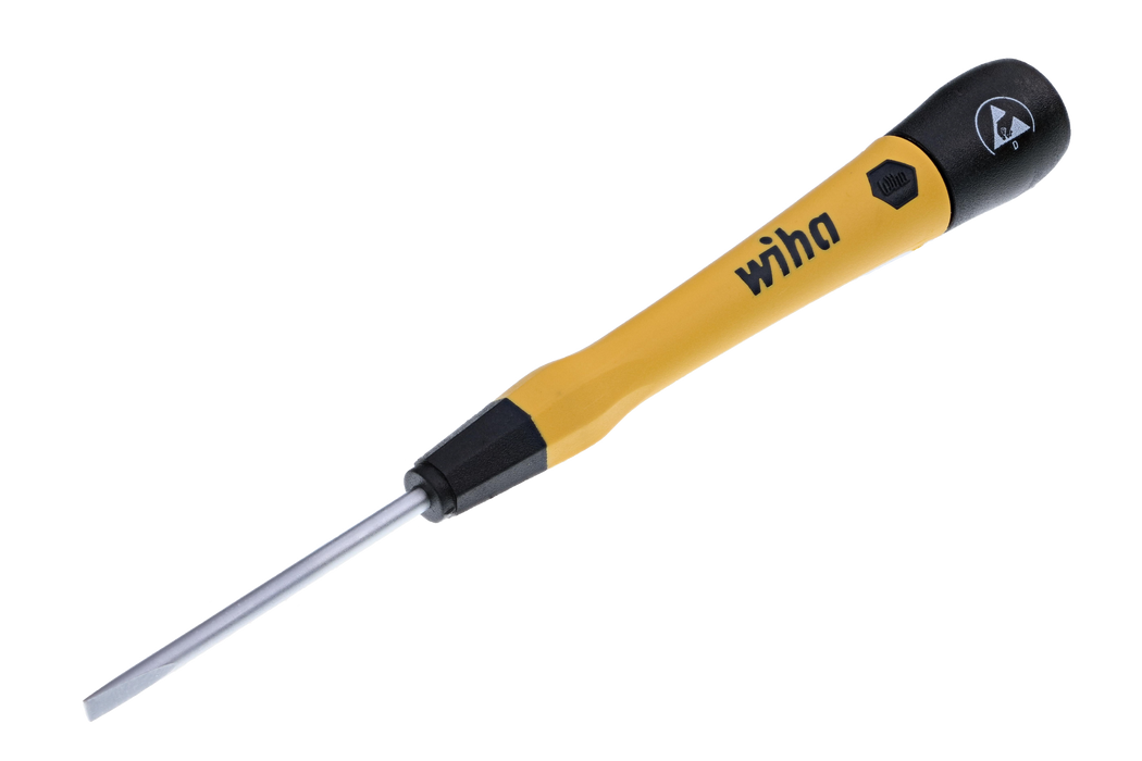 Wiha 27278 ESD Safe PicoFinish Precision Screwdriver - Slotted 3.0mm x 50mm