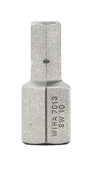 Wiha 71324 Hex Bit 10.0mm - 25mm - 10 Pack