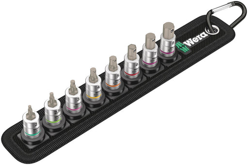 Wera 05003881001, Belt A 2 Zyklop In-Hex-Plus bit socket set with holding function, 1/4" drive