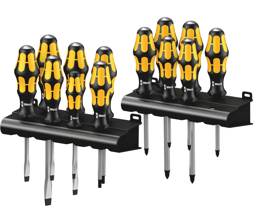 Wera 05133285001, Big Pack 900 Screwdriver set Kraftform Wera: Chiseldriver and rack