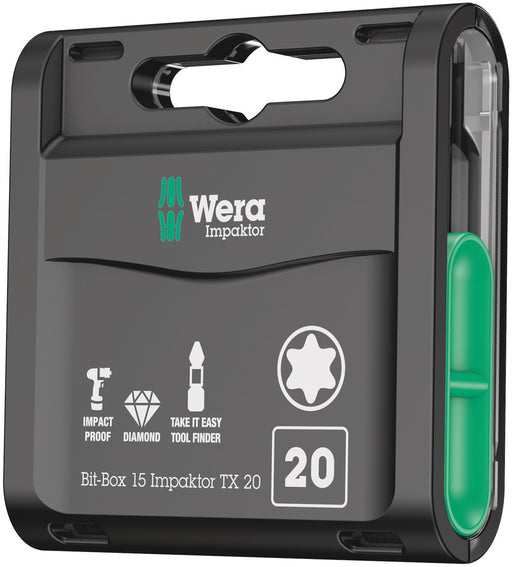 Wera 05057772001, Bit-Box 15 Impaktor TX