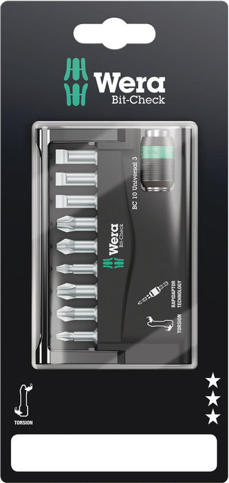 Wera 05073410001, Bit-Check 10 Universal 3 SB