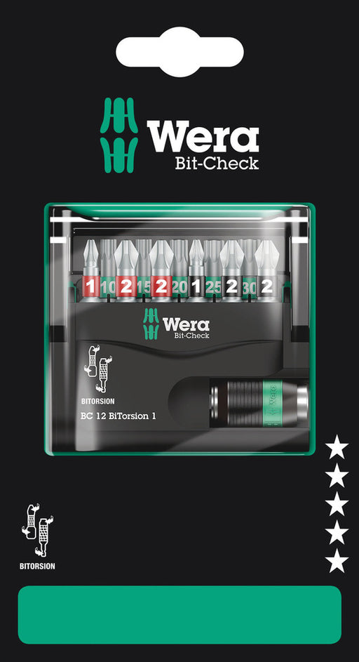 Wera 05136385001, Bit-Check 12 BiTorsion 1 SB