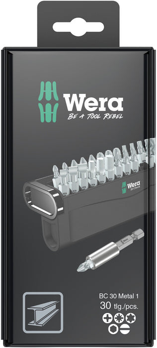 Wera 05057440001, Bit-Check 30 Metal 1 SB