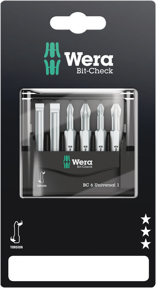 Wera 05073635001, Bit-Check 6 Universal 1 SB