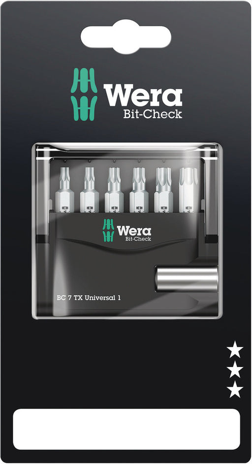 Wera 05073404001, Bit-Check 7 TX Universal 1 SB