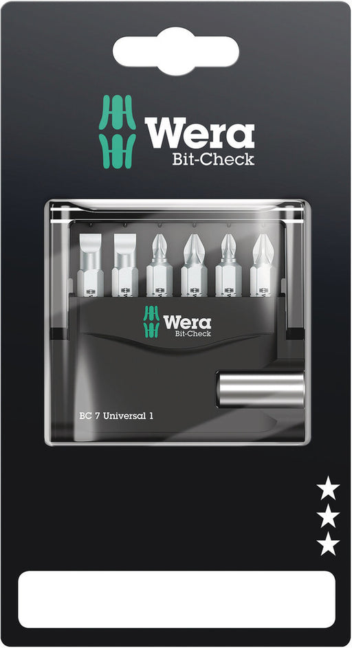 Wera 05073406001, Bit-Check 7 Universal 1 SB